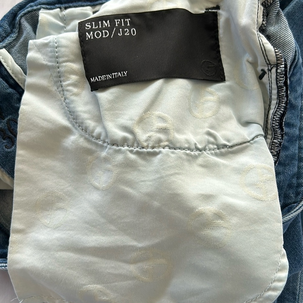 Giorgio Armani, man jeans, denim, slim fit